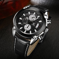 LIANDU Mens Wrist Watch Luxury Fashion Leather Glass Quartz Analog Watch Man Reloj Hombre 2019 Men Wristwatch Clock