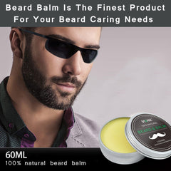 Beard Balm Natural Organic Men's Beard Cream for Beard Growth Care Fresh and non-greasy Nourish hair Styling Aftershave TSLM2
