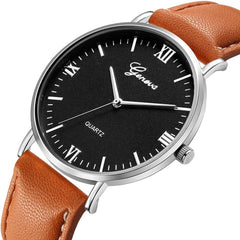 Geneva Women Wrist Watch Classic Luxury Stainless Steel Analog Quartz Analog Ladies Watches Fashion Watch 2019 Womens watches