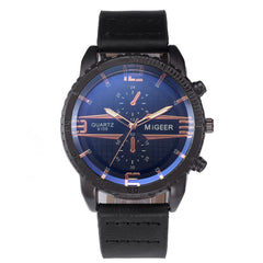 MIGEER Men's Watch High-End Fashion Stainless Steel Analog Alloy Quartz Watches Man Clock Montre Homme 2019 saat erkekler