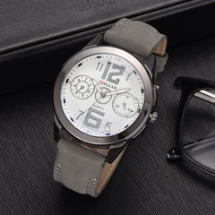 Men Wristwatch Fashion Quartz High Quality Leather Blu Ray Glass Clock Watch Man Watches Mens 2019 relogios masculinos