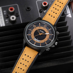 SOKI Men Watch Luxury Fashion Silica Gel Leather Quartz Analog watches men wrist watches day date relogios masculino