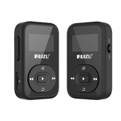 Mini Original RUIZU X26 Clip Bluetooth MP3 player 8GB Sport Bluetooth Mp3 Music Player Recorder FM Radio 1.1inch Support SD Card