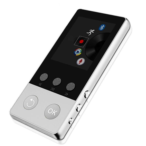 New Metal Bluetooth4.2 MP3 Player Build in Speaker with FM Radio E-book Audio Video Player Portable 1.8 Inch Pedo Meter Walkman