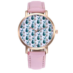 Funny Avocado Pattern Minimalist Style Ladies Watch Temperamental Orologio Donna women's Watches Bayan Kol Saaty Fashion@50