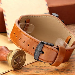 Men's Watch Fashion Three Eyes Calendar Leather Strap Quartz Watch Man Reloj Hombre 2019 Men Wristwatch Clock relogio masculino