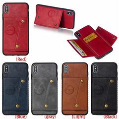 TIKITAKA Multi Card Holders Wallet Case For iPhone 11Pro Xs Max XR X Magnet Buckle Cover for iPhone 6 6S 7 8 Plus Bracket Case