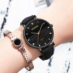 DISU Women Wrist Watch Top Brand DENGQIN Leather Casual Ladies Watches Fashion Watch 2019 Womens watches