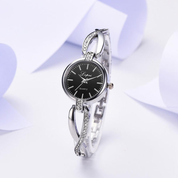 Fashion Women Watches Rose Gold Irregular Bracelet Luxury Ladies Quartz Clock With Rhinestone Casual Wristwatch Dropshipping @50