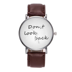 The Current Popular Factor Dicaihong   Don,t Look back Letter Watch Kol Saati Montre Femme  Zegarki Damskie Reloj De Mujer@50