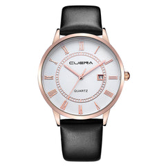 DISU Men Wrist Watch Luxury Quartz Military Stainless Steel Dial Leather Band wristwatch mens watches mens 2019 clock men