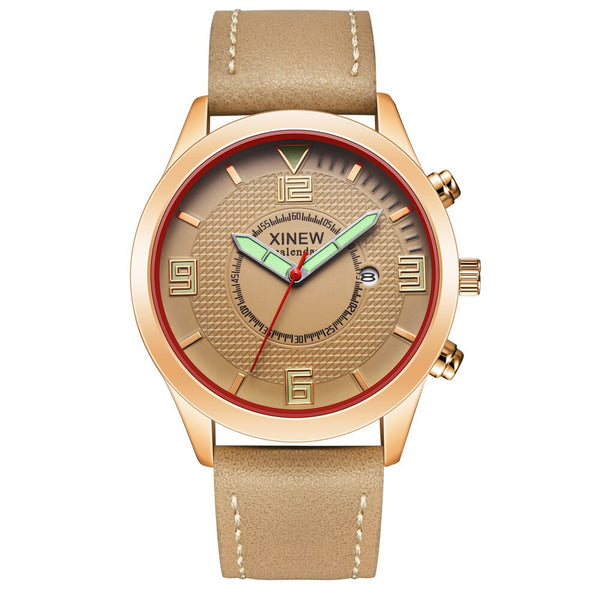 Men's Wrist Watch Military Leather Waterproof Date Quartz Analog Army Quartz watch man watches mens 2019 relogio masculino