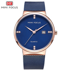 MINI FOCUS Men Watches 2019 Luxury Brand Wristwatch Mens Quartz Watch Men Waterproof Stainless Steel Clock Man Relogio Masculino