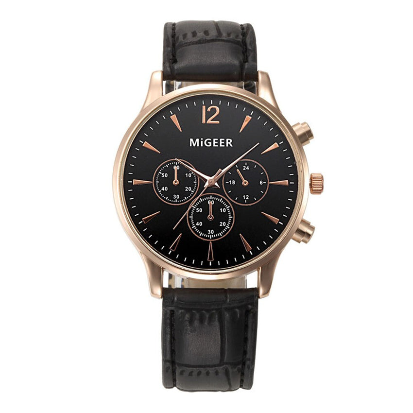 Men Wrist Watch Luxury Fashion Crocodile Faux Leather Analog Quartz Watch watches mens 2019 men wristwatch clock