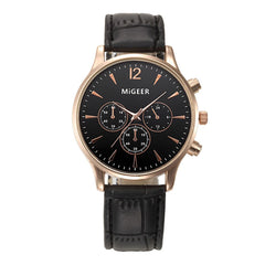 Men Wrist Watch Luxury Fashion Crocodile Faux Leather Analog Quartz Watch watches mens 2019 men wristwatch clock