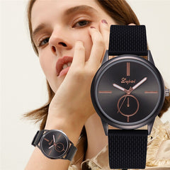 Lvpai Watches Women Fashion Luxury Silicone Black Sport Ladies Dress Wristwatch Creative Ladies Quartz Women Clock@50