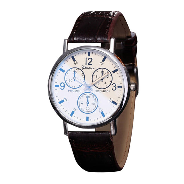 Men Women Wrist Watch Blu Ray Glass Neutral Quartz Simulates Wristwatch Mens Reloj Hombre 2019 clock men relogio masculino