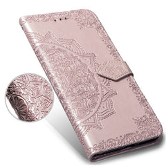 3D Floral Embossed Patterned Leather Case For Iphone XS Max 7 8 Plus Solid Card Slot Flip Cover For Iphone6 6s X10 Wallet Case