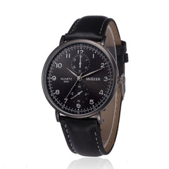 Man Wrist Watch Retro Design Leather Band Analog Alloy Quartz Wristwatch Mens watches mens 2019 relogios masculinos