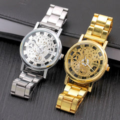 Steel Hollow Design Watches Men Relogio Unisex Retro Masculino Relojes Hombre Quartz Wrist watch Luxury Clock Drop Ship Saati
