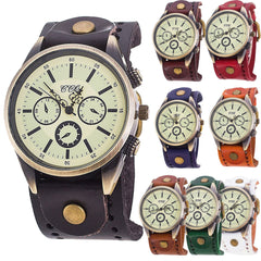 DIUS Men Watch  Casual Quartz Retro Three Big Dial Bracelet watches man vintage men wristwatch clock relogios masculino