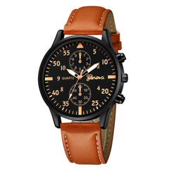 DISU Women Men Watches Leather Military Alloy Analog Quartz Business watch man watches mens 2019 relogios masculino