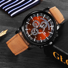 Mens Pu Leather Watches Analog Military Sports SOXY Quartz Male Wristwatch Hour Relogio Masculino Saati Clock Montre Homme