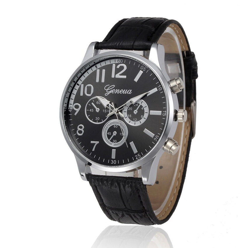 Men Wrist Watch Retro Design Leather Band Analog Alloy Quartz Watch vintage men wristwatch clock relogios masculinos