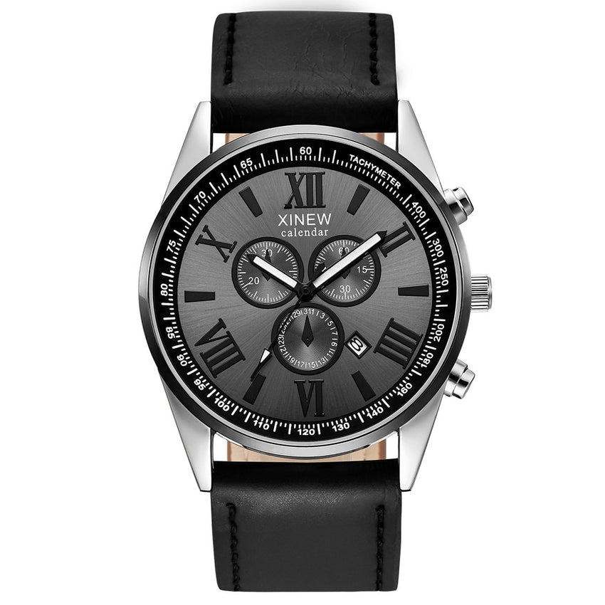 XINEW Men Wristwatch Clock Sports Date Analog Alloy Military Quartz Watch Man Relojes Hombre 2019 erkek kol saati orologio uomo