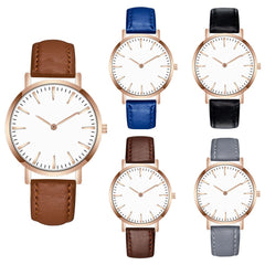 DISU Men Wrist Watch Leather Band Analog Quartz Round Watch Mens new arrival in men wrist watches relogio masculino