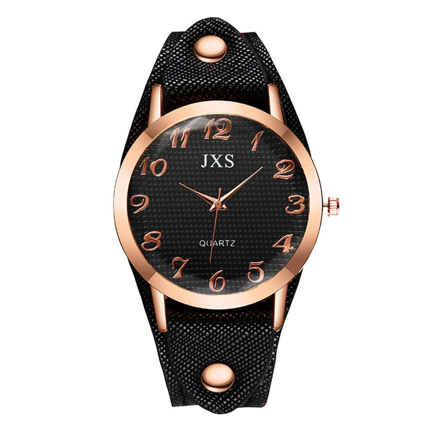 Simple Style Roman Numerals Leather Strap Ladies Watch Temperament Women's Watches Bayan Kol Saaty Fashion Minimalism Clock@50