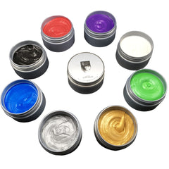 7 Colors Temporary Hair Dye Cream Sliver Grandma Grey Wax Mud One-time Molding Modeling Disposable Hair Coloring TSLM2