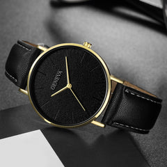 Men's Wrist Watch Leather Military Casual Analog Quartz Business Wristwatch Mens big dial watches for men relogio masculino