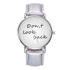 The Current Popular Factor Dicaihong   Don,t Look back Letter Watch Kol Saati Montre Femme  Zegarki Damskie Reloj De Mujer@50