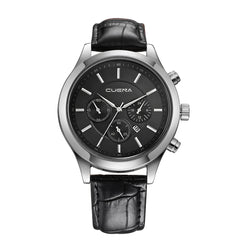 Men's Watch Leather Military Alloy Analog Quartz  Business Date Wristwatch Mens Montre Homme 2019 zegarek meski orologio uomo