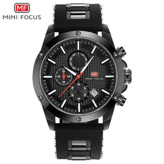 MINI FOCUS Mens Watches Quartz Luxury Brand Sports Watch Men Military Wrist Watches Male Clock Silicone Strap Relogio Masculino