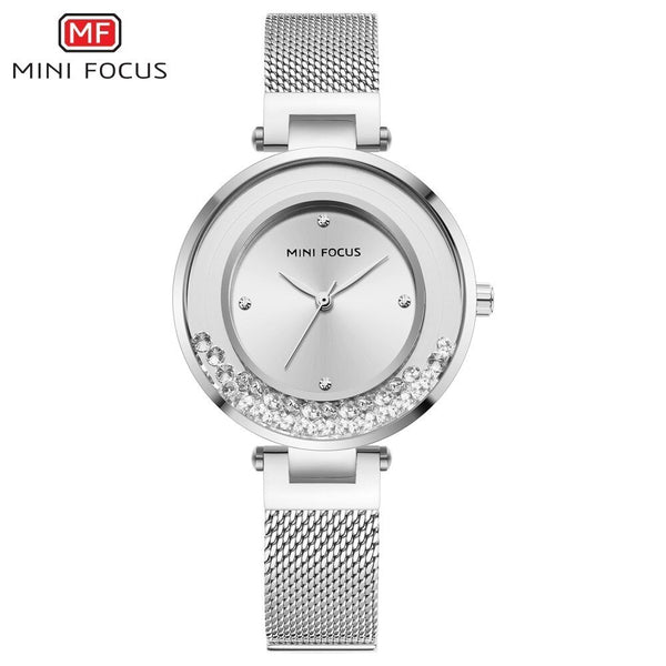 MINI FOCUS New Women Watches Top Brand Luxury 2019 Fashion Waterproof Rose Gold Watch Ladies Stainless Steel Relogio Feminino