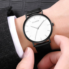 Men's Watch Leather Military Casual Analog Quartz Business watch man new arrival in men wrist watches relogios masculino