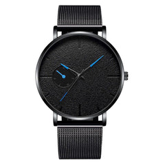 Man Quartz Watches High-end Blue Glass Life Waterproof Distinguished Watch Man Reloj Hombre 2019 Men Wristwatch Clock