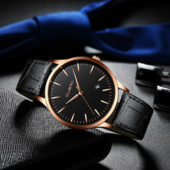 Men's Wrist Watch Sport Stainless Steel Case Leather Band Quartz Analog Watch Mens Watches Mens 2019 Men Wristwatch Clock