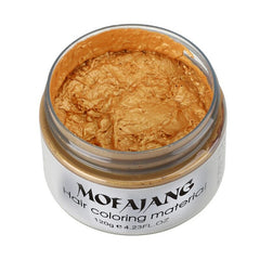 7 Colors Temporary Hair Dye Cream Sliver Grandma Grey Wax Mud One-time Molding Modeling Disposable Hair Coloring TSLM2