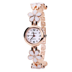 Women's Watches Casual Watch Disc Flower Bracelet With Rhinestone Dress Quartz Wristwatch Business Style Clock Zegareki Damsk@50