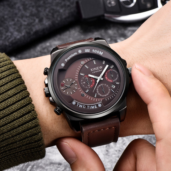XINEW Man Watches 2019 Brand Luxury Famous Business Quartz Men Wristwatch Clock relogios masculinos montre homme heren horloge