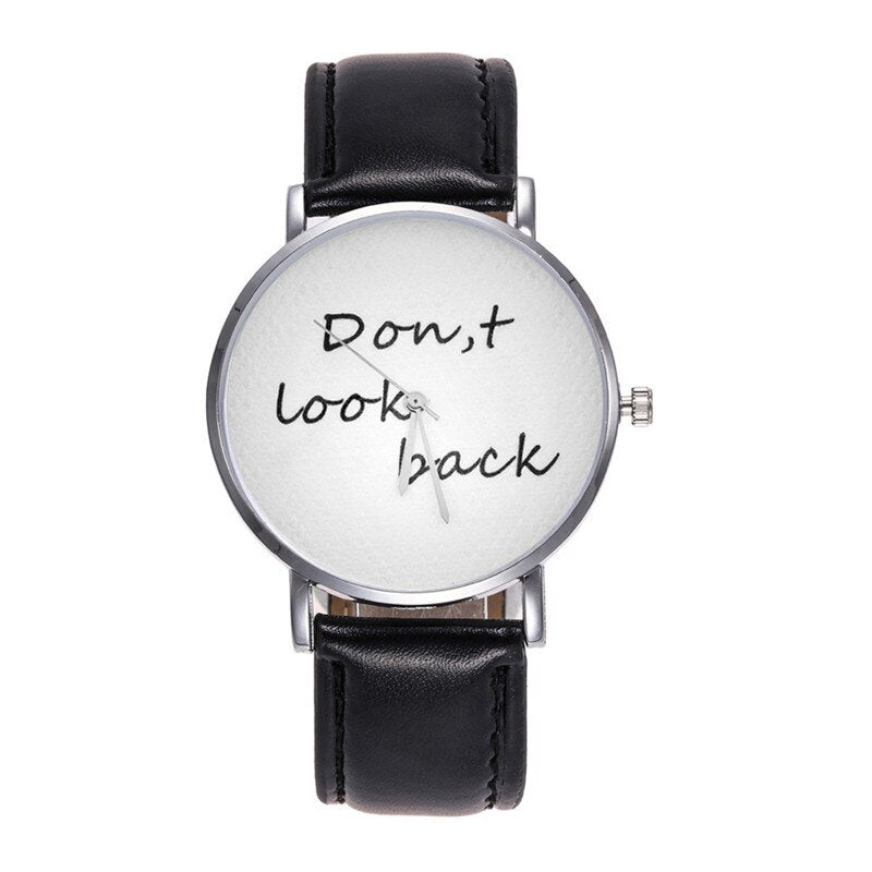 The Current Popular Factor Dicaihong   Don,t Look back Letter Watch Kol Saati Montre Femme  Zegarki Damskie Reloj De Mujer@50