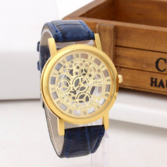 DISU Men Watch Stainless Steel Quartz Military Sport Leather Band Watch Man vintage men wristwatch clock mens watches