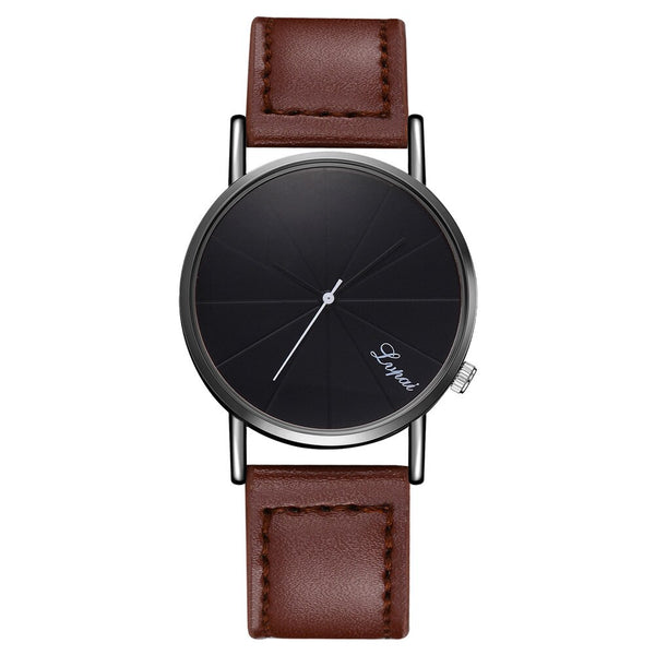 LVPAI Men's Wrist Watch Fashion Leather Belt Analog Sport Quartz Watch Mens Reloj Hombre 2019 Men Wristwatch Clock