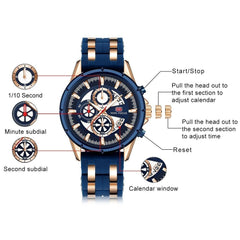 MINIFOCUS 3D unique sports watch Men Luxury Brand military men's watches quartz watches Waterproof Male Clock Luminous Hands