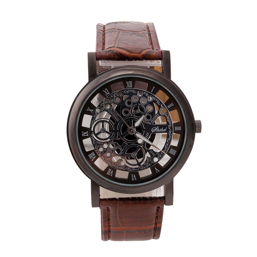 DISU Men Watch Stainless Steel Quartz Military Sport Leather Band Watch Man vintage men wristwatch clock mens watches