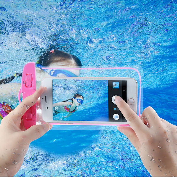 Luminous Waterproof Phone Bags Pouch For iphone 8 7 6 6s Plus 5 s SE Case Universal 6.0" Mobile Phone Waterproof Bag Cover Cases