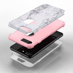 Marble Bumper Case for iPhone 11 7 6 6s 8 Plus Hard Cover PC Silicone for iPhone X Xs Max Xr 360 Case 3 in 1 For Galaxy Note 8 9